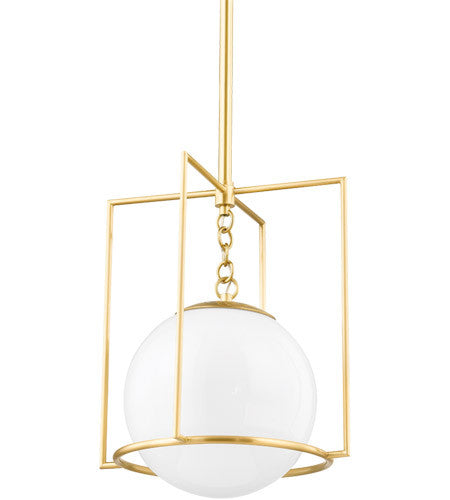 Mitzi 1 Light Small Pendant in Aged Brass H648701S-AGB