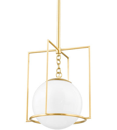 Mitzi 1 Light Pendant in Aged Brass H648701S-AGB