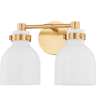 Mitzi 2 Light Bath and Vanity in Aged Brass H649302-AGB