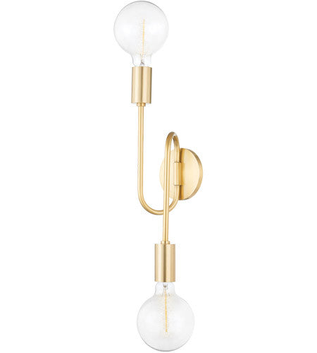 Mitzi 2 Light Sconce in Aged Brass H655102B-AGB