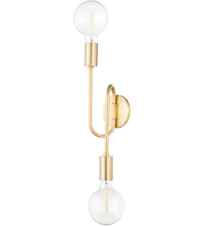 Mitzi 2 Light Sconce in Aged Brass H655102B-AGB