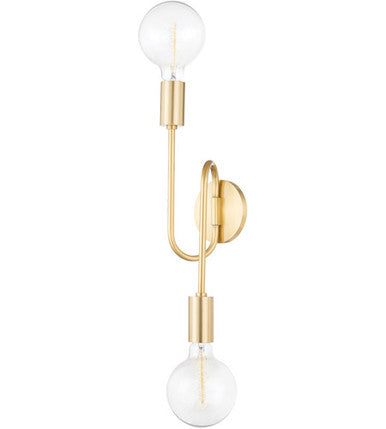 Mitzi 2 Light Wall Sconce in Aged Brass H655102B-AGB