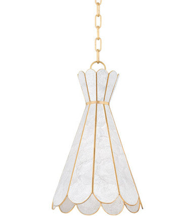 Mitzi 1 Light Pendant in Aged Brass H662701-AGB