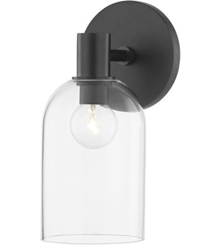 Mitzi 1 Light Bath Sconce in Soft Black H678301-SBK