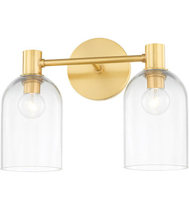 Mitzi 2 Light Bath and Vanity in Aged Brass H678302-AGB