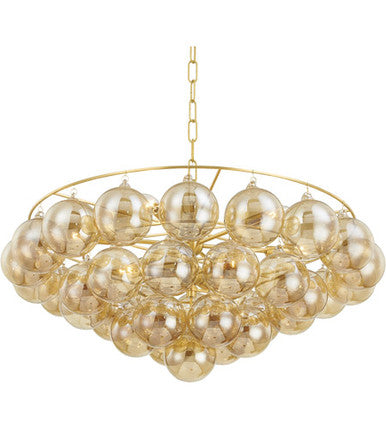 Mitzi 9 Light Chandelier in Aged Brass H711809-AGB