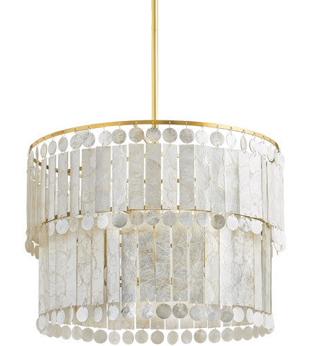 Mitzi Lighting Melisa 6 Light Chandelier in Aged Brass H715806-AGB