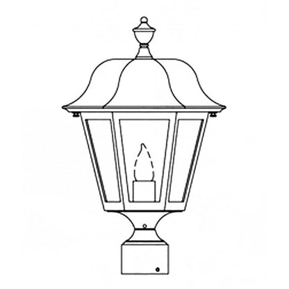 Hanover Lantern B4130 Medium Manor Post Mount