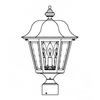 Hanover Lantern B4131 Medium Manor Post Mount