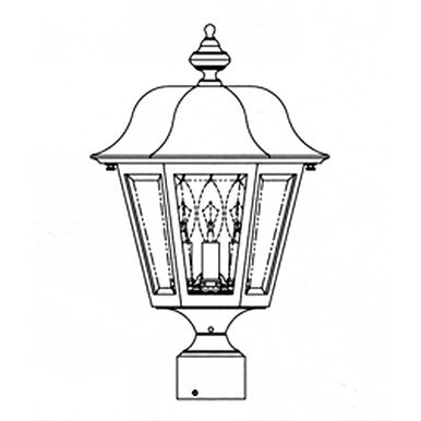 Hanover Lantern B4131 Medium Manor Post Mount