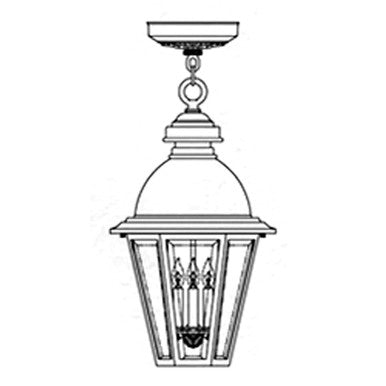 Hanover Lantern B51621 Large South Bend Semi Flush Ceiling Lantern