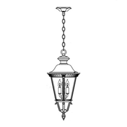 Hanover Lantern B53220 Small Stockholm Ceiling Lantern