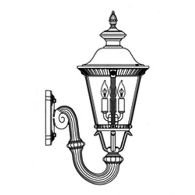 Hanover Lantern B532FSM Small Stockholm Wall Mount