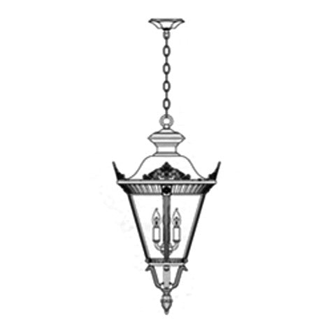 Hanover Lantern B53320 Small Stockholm Ceiling Lantern (with Crown)