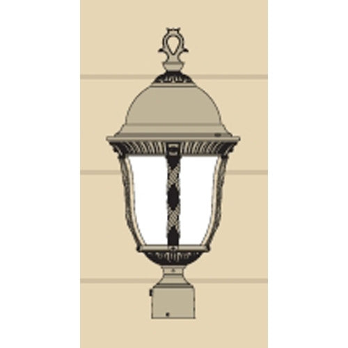 Hanover Lantern B54430 Milano Medium Post Mount