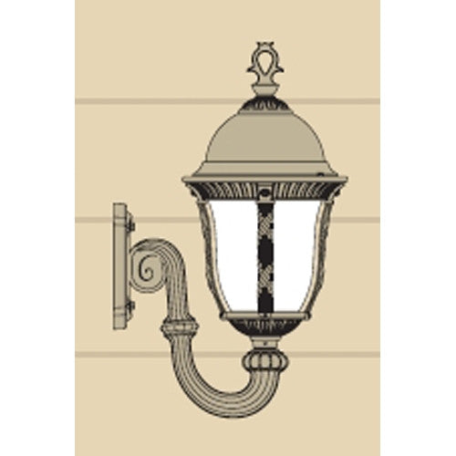 Hanover Lantern B544FSM Milano Medium Wall Mount