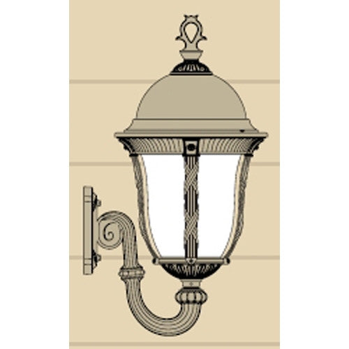 Hanover Lantern B546FSM Milano Large Wall Mount