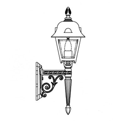 Hanover Lantern B5675 Small Jefferson Wall Mount