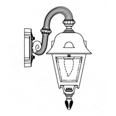 Hanover Lantern B56FRM Small Jefferson Wall Mount