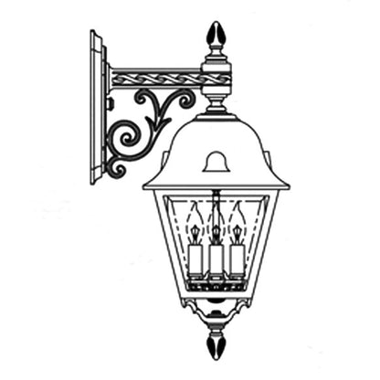 Hanover Lantern B5872 Medium Jefferson Wall Mount