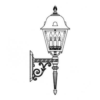 Hanover Lantern B5875 Medium Jefferson Wall Mount