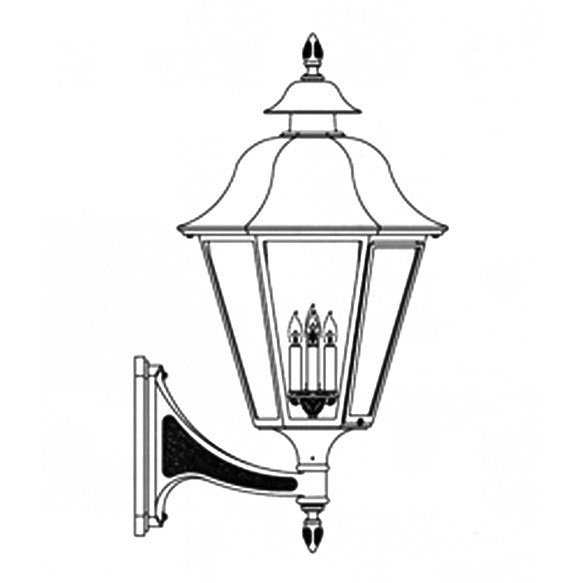 Hanover Lantern B6117 Grande Manor Wall Mount