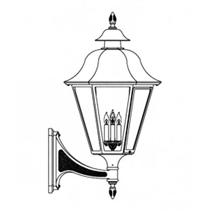 Hanover Lantern B6117 Grande Manor Wall Mount