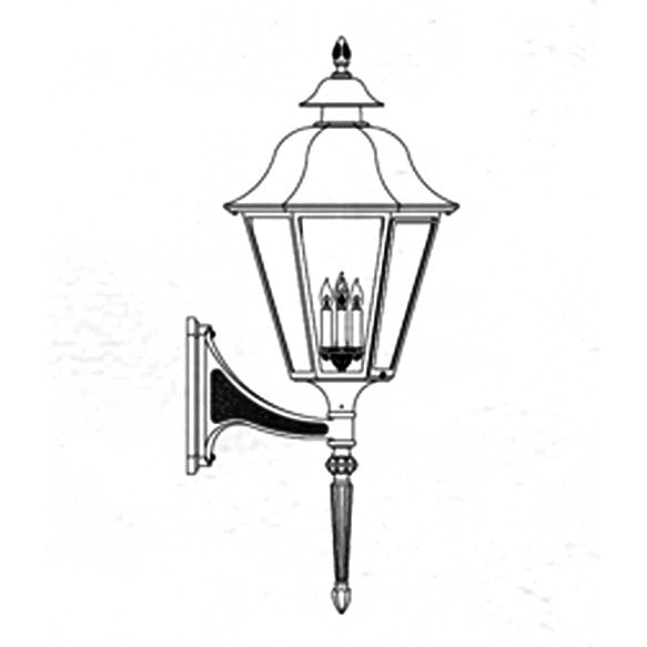 Hanover Lantern B6118 Grande Manor Wall Mount