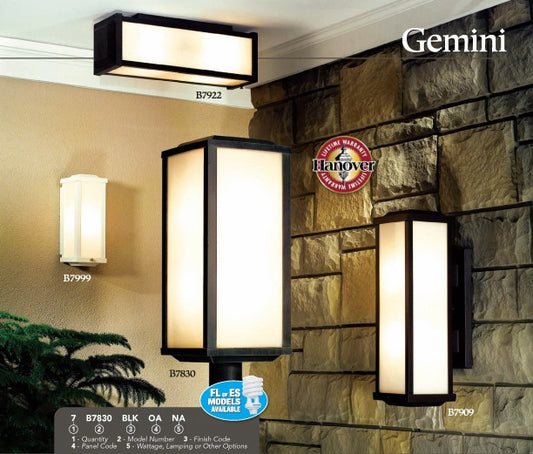 Hanover Lantern B7809 Large Gemini Wall Mount