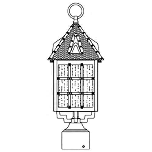 Hanover Lantern B8033 Small Abington Signature Post Mount