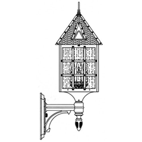 Hanover Lantern B8110 Large Abington Wall Mount