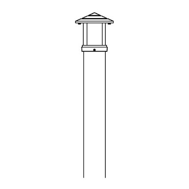 Hanover Lantern LVW28286 Indian Wells 7 inch Path and Landscape Light: Low Voltage