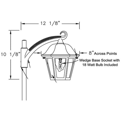 Hanover Lantern LVW6314 Manor 8 inch Path and Landscape Light: Low Voltage