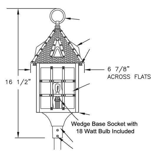 Hanover Lantern LVW6331 Abington 6 7/8 inch Path and Landscape Light: Low Voltage