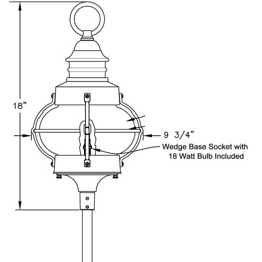 Hanover Lantern LVW6368 Bridgewater 9-3/4 inch Path and Landscape Light: Low Voltage