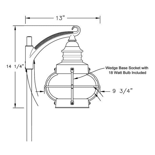 Hanover Lantern LVW6369 Bridgewater 9-3/4 inch Path and Landscape Light: Low Voltage