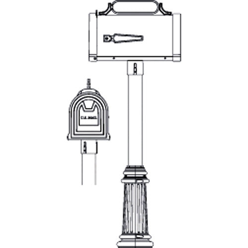 Hanover Lantern M200S Oakmont Mailbox with Address Sign