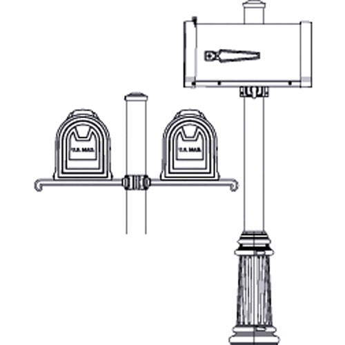 Hanover Lantern M204 Oakmont Double Mailbox