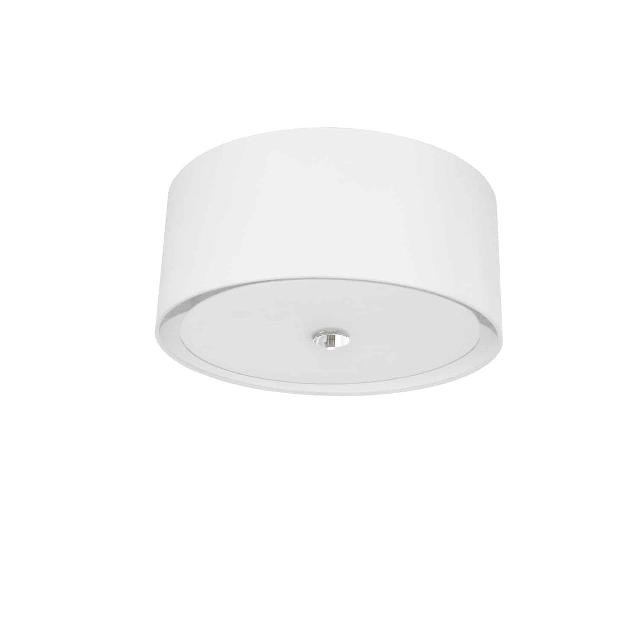 Dainolite 3 Light Helena Flush Mount Polished Chrome White with White Diffuser HEL-163FH-PC-WH