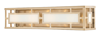 Crystorama Libby Langdon for Crystorama Hillcrest 4 Light Vibrant Gold Bathroom Vanity HIL-994-VG