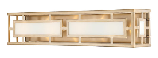 Crystorama Libby Langdon for Crystorama Hillcrest 4 Light Vibrant Gold Bathroom Vanity HIL-994-VG