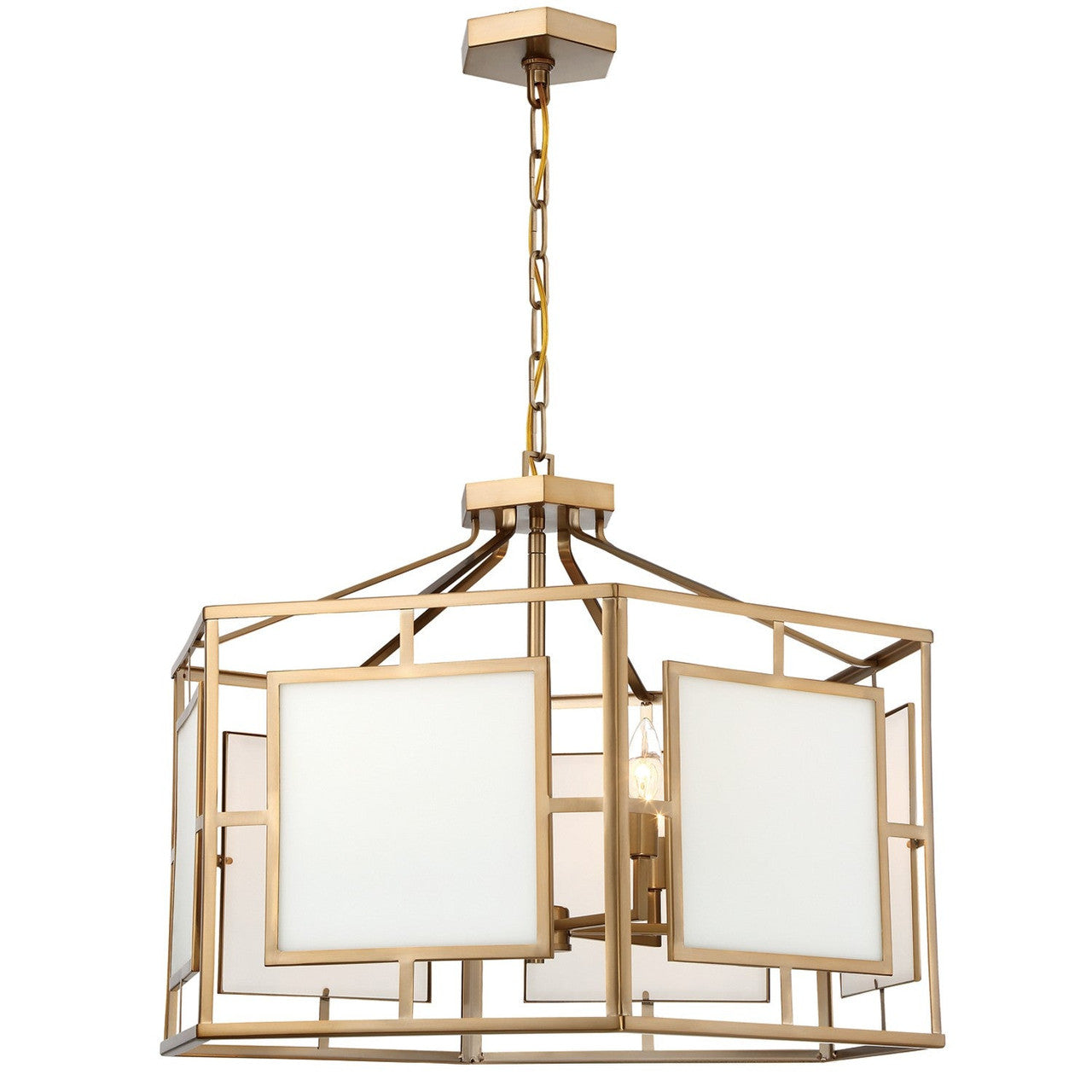 Crystorama Libby Langdon for Crystorama Hillcrest 6 Light Vibrant Gold Chandelier HIL-996-VG