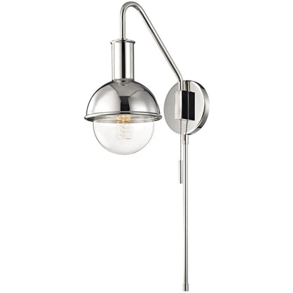 Mitzi 1 Light Plug-in Sconce in Polished Nickel HL111101-PN