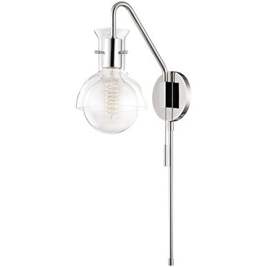 Mitzi 1 Light Plug-in Sconce in Polished Nickel HL111101G-PN