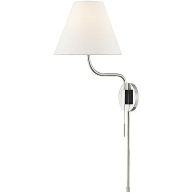 Mitzi 1 Light Plug-in Sconce in Polished Nickel HL240101-PN