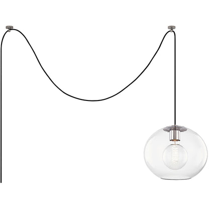 Mitzi 1 Light Pendant in Polished Nickel HL270701L-PN