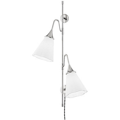 Mitzi 2 Light Wall Sconce in Polished Nickel HL356102-PN