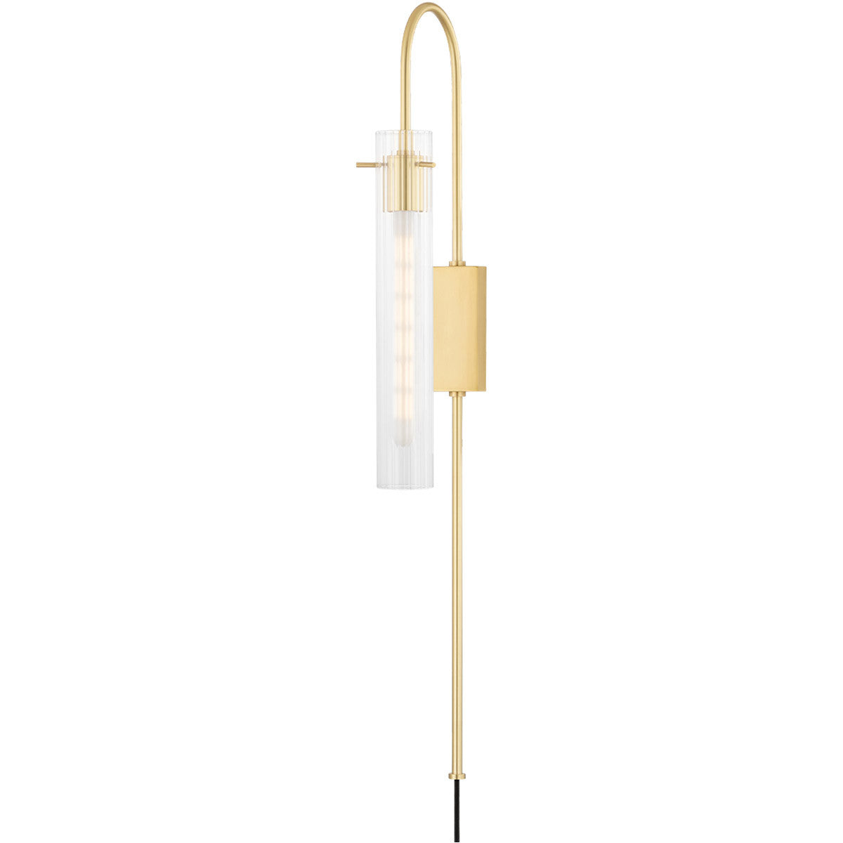 Mitzi 1 Light Plug-in Sconce in Aged Brass HL527201-AGB