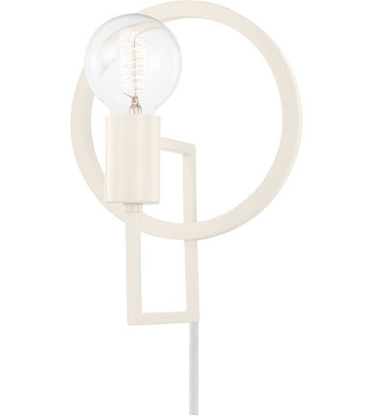 Mitzi 1 Light Portable Wall Sconce in Soft Cream HL637201-SCR