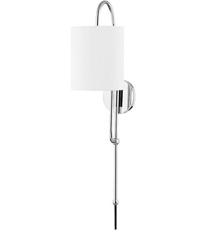 Mitzi 1 Light Portable Wall Sconce in Polished Nickel HL641201-PN